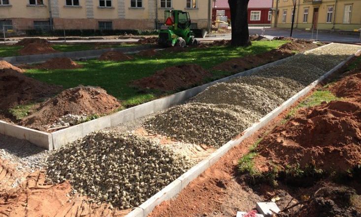 tänavakivi, äärekivi, maakivi, graniitkivi, parklate, platside ja teede ehitus